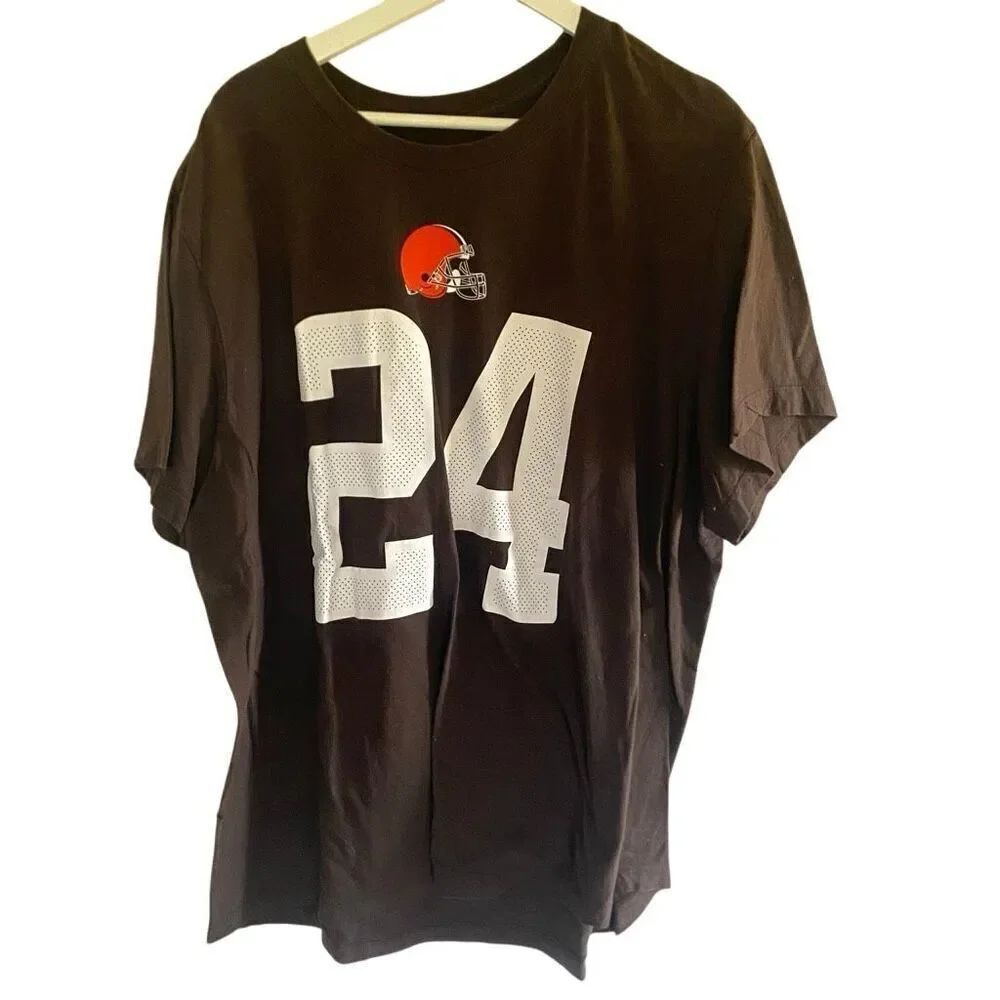 Nike browns chubbs short sleeve shirt size 24 brown XXL